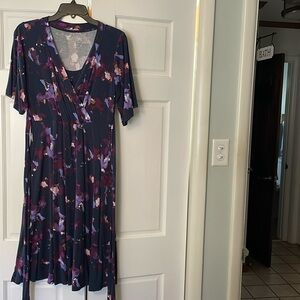 Latched Mama floral nursing dress